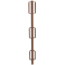 Gel�nderstolpe � 33,7 mm | til folde-stilladsbuk 'Compakt S' | Hj�rnegel�nderstolpe | lakeret